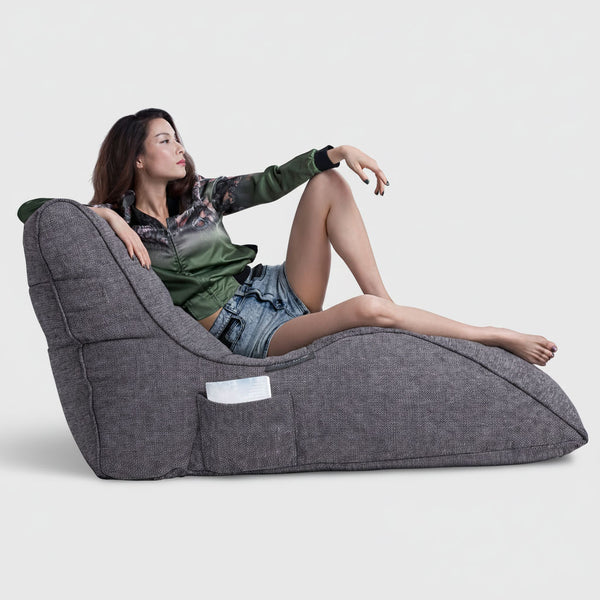 Avatar Lounger Luscious Gray Innedørs saccosekk