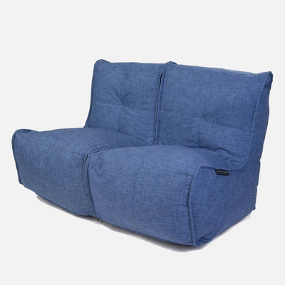 Twin Couch Modulsofa Blue Jazz