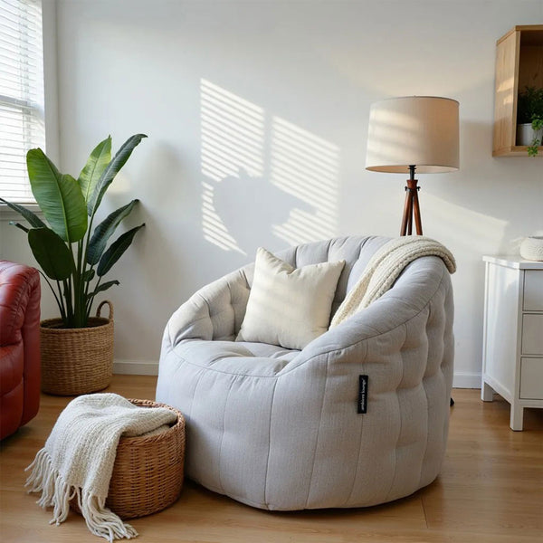 [OUTLET] Butterfly Sofa Keystone Gray Innedørs saccosekk