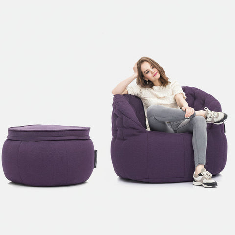 Butterfly Chaise Sett Aubergine Dream