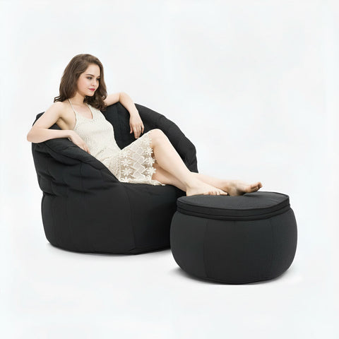 Butterfly Chaise Sett Black sapphire