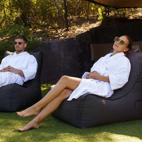 Evolution Sofa Black Rock (Sunbrella) Utendørs saccosekk