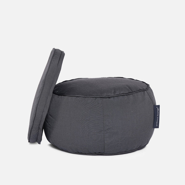 Wing Ottoman Black Rock (Sunbrella) Utendørs saccosekk