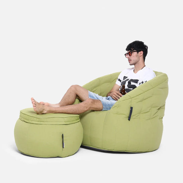 Butterfly Sofa Limespa (Sunbrella) Utendørs saccosekk