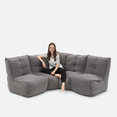 Mod 3 Cozy Corner Modulsofa Luscious Gray