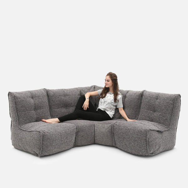 Mod 3 Cozy Corner Modulsofa Luscious Gray Innedørs modulsofa
