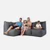 Mod 3 Cozy Corner Modulsofa Titanium Weave Utendørs modulsofa