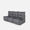 Mod 3 Movie Couch Modulsofa Titanium Weave Utendørs modulsofa