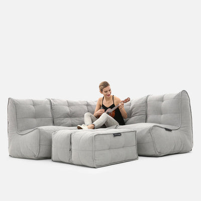 Mod 4 Corner Deluxe Modulsofa Keystone Gray