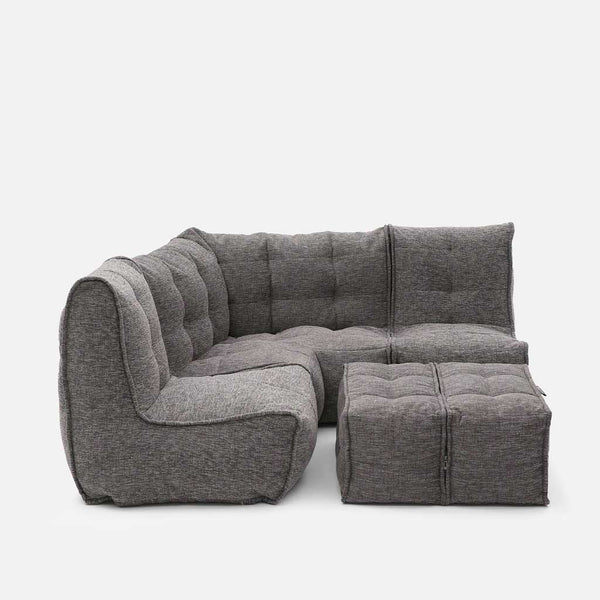 Mod 4 Corner Deluxe Modulsofa Luscious Gray Innedørs modulsofa
