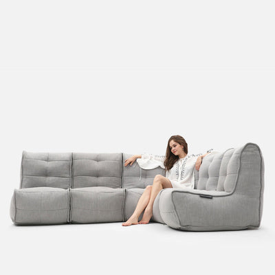 Mod 4 L Sofa Modulsofa Keystone Gray
