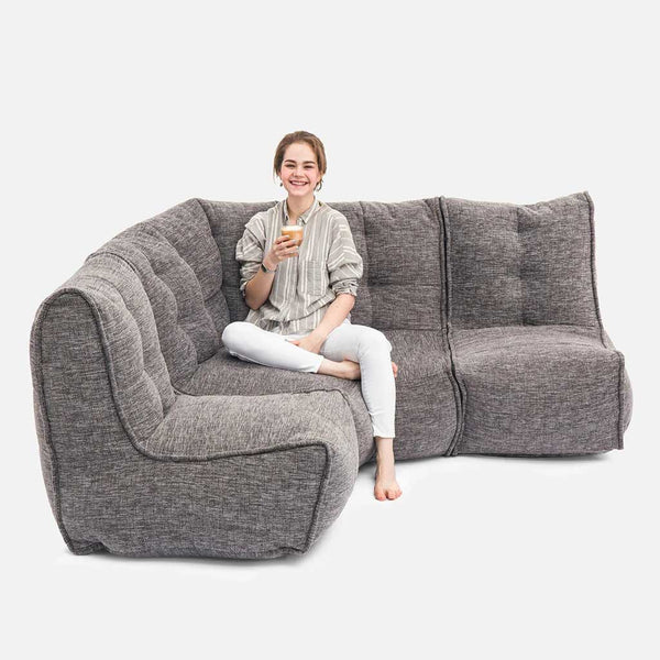 Mod 4 L Sofa Modulsofa Luscious Gray Innedørs modulsofa