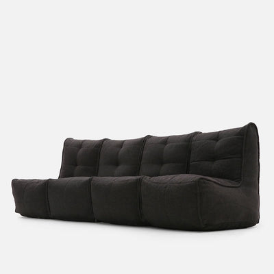 Mod 4 Quad Couch Modulsofa Black Sapphire