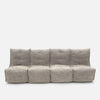 Mod 4 Quad Couch Modulsofa Eco Weave Innedørs modulsofa