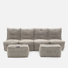 Mod 4 Quad Couch Modulsofa Eco Weave Innedørs modulsofa