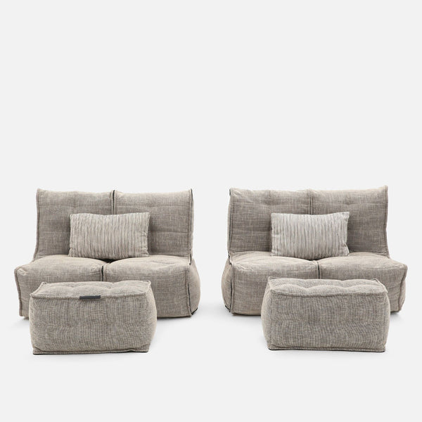 Mod 4 Quad Couch Modulsofa Eco Weave Innedørs modulsofa