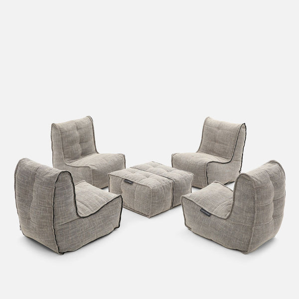 Mod 4 Quad Couch Modulsofa Eco Weave Innedørs modulsofa
