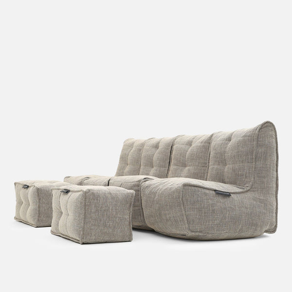 Mod 4 Quad Couch Modulsofa Eco Weave Innedørs modulsofa