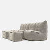 Mod 4 Quad Couch Modulsofa Eco Weave Innedørs modulsofa
