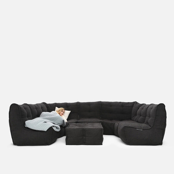 Mod 6 Lounge Max Modulsofa Black Sapphire Innedørs modulsofa