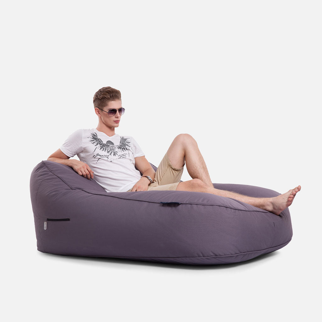 Satellite Twin Sofa Carefree Gray Utendørs saccosekk