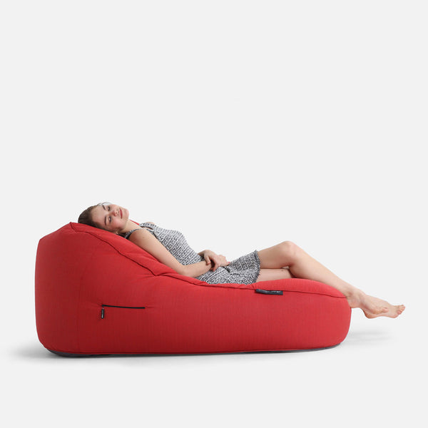 Satellite Twin Sofa Crimson Vibe (Sunbrella) Utendørs saccosekk