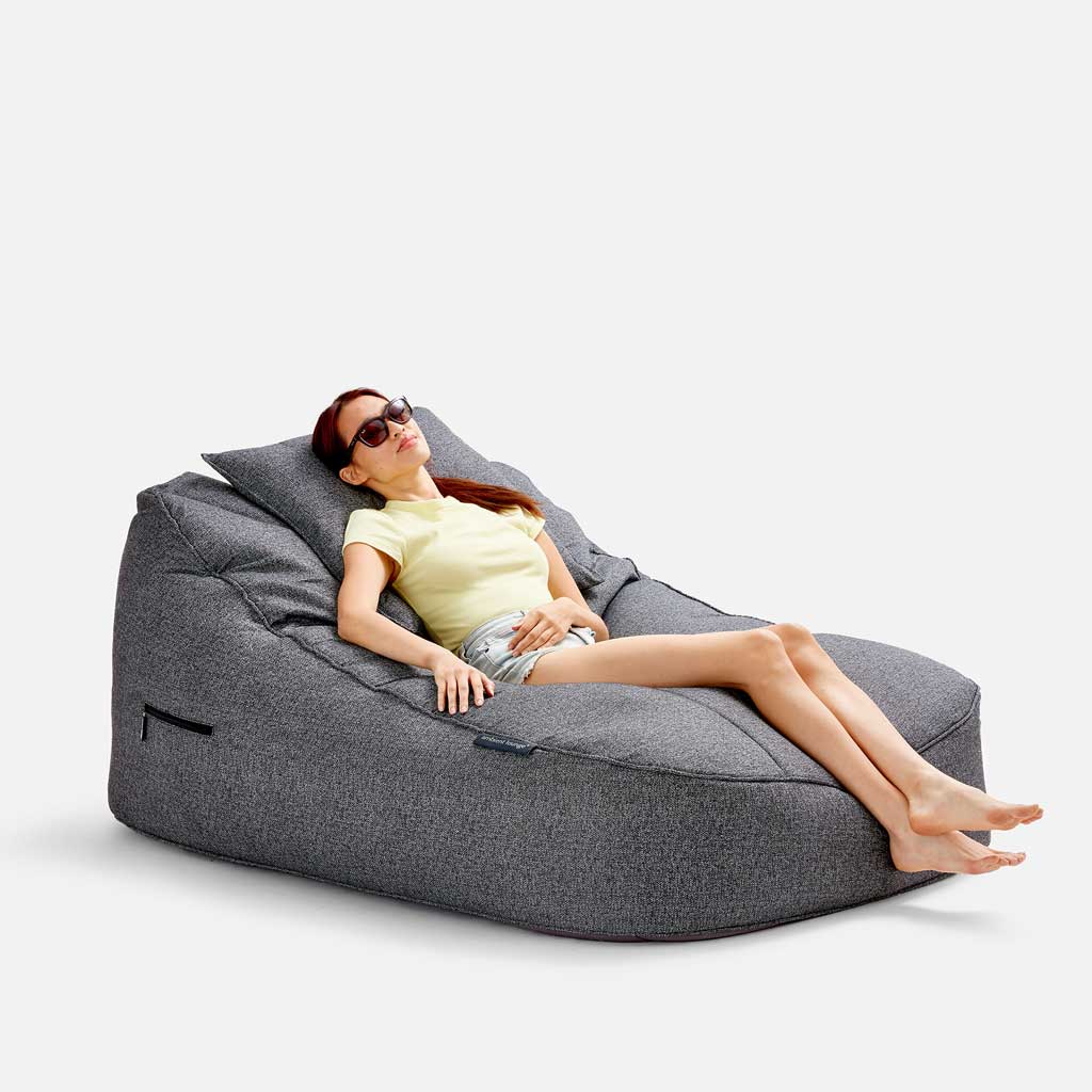 Satellite Twin Sofa Titanium Weave Utendørs saccosekk