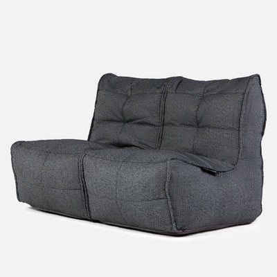 Twin Couch Modulsofa Titanium Weave