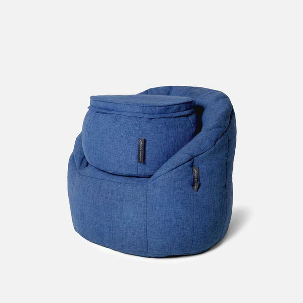 Wing Ottoman Blue Jazz Innedørs saccosekk