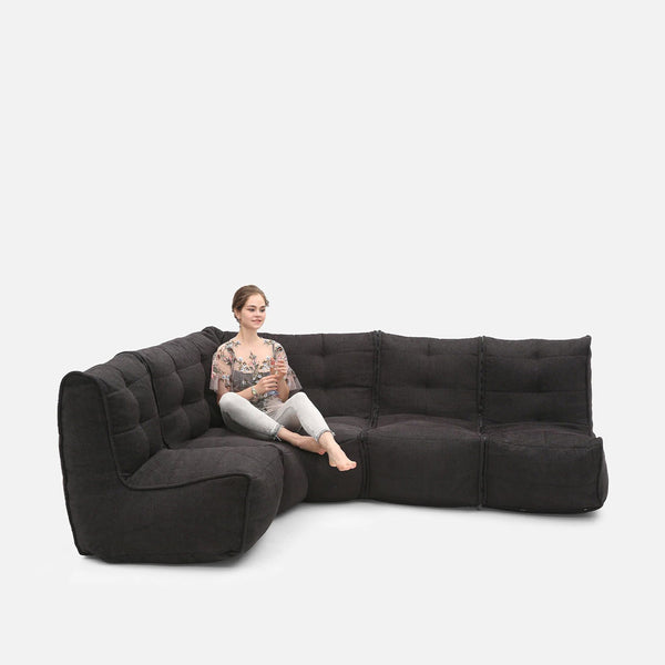 Mod 4 L Sofa Modulsofa Black Sapphire Innedørs modulsofa