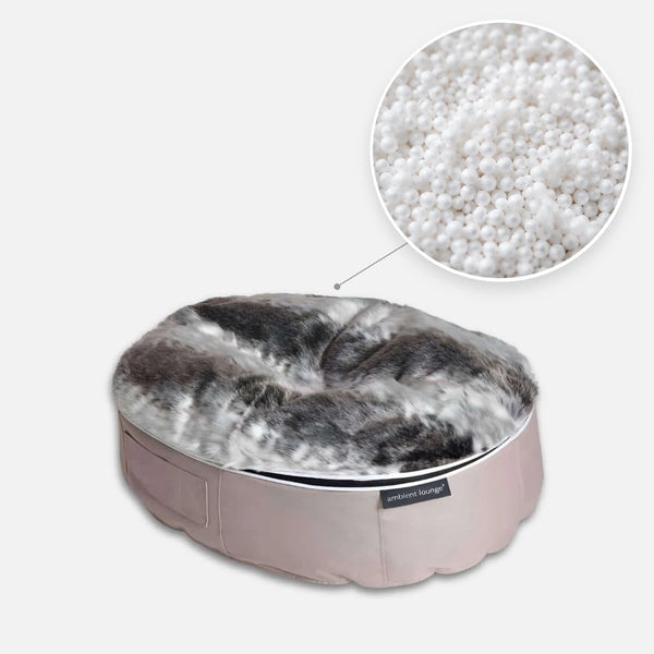 Hundeseng Sandstorm Wild Animal M med detalj av perlefyll i sirkel