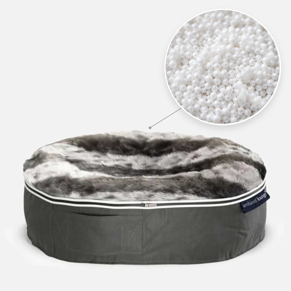 Hundeseng Supernova Wild Animal S med detalj av perlefyll i sirkel