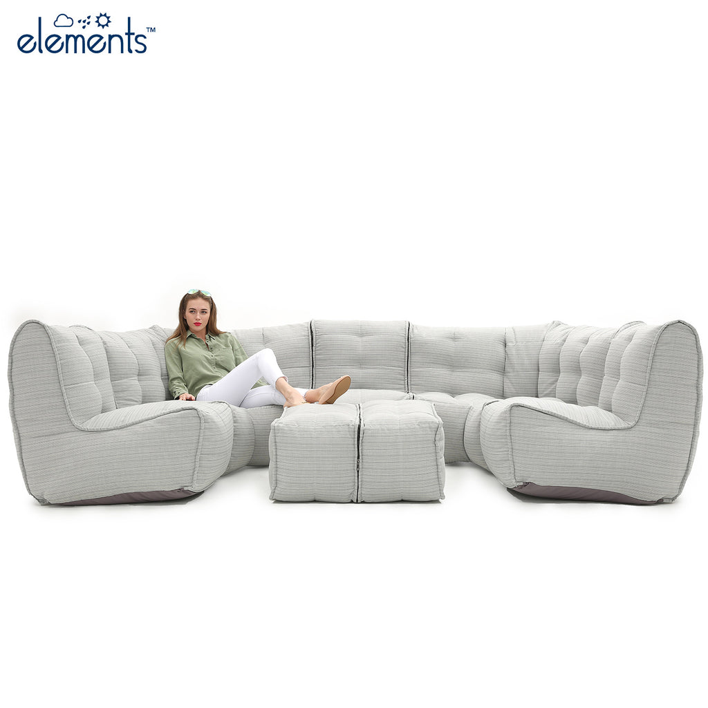 Mod 6 Lounge Max Modulsofa Silverline