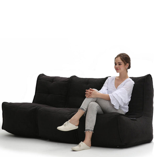 Mod 3 Movie Couch Modulsofa Black Sapphire Mod 3 Movie Couch 