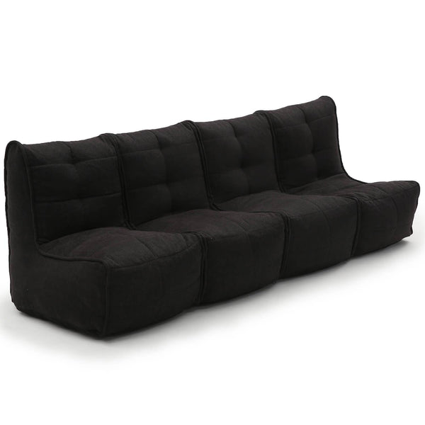 Mod 4 Quad Couch Modulsofa Black Sapphire Mod 4 Quad Couch 