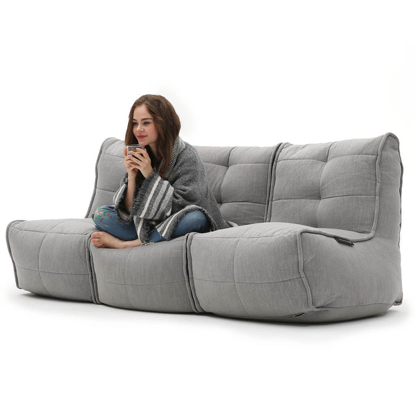 Mod 3 Movie Couch Modulsofa Keystone Grey Mod 3 Movie Couch 